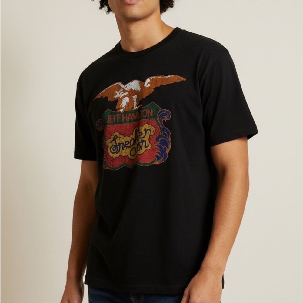 Chrislv Black Graphic T-Shirt - Sneaker Con